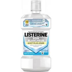 LISTERINE bain de bouche soin blancheur gout + leger 500ml