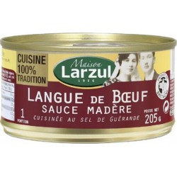 Larzul Langue de bœuf Sauce Madère 205g