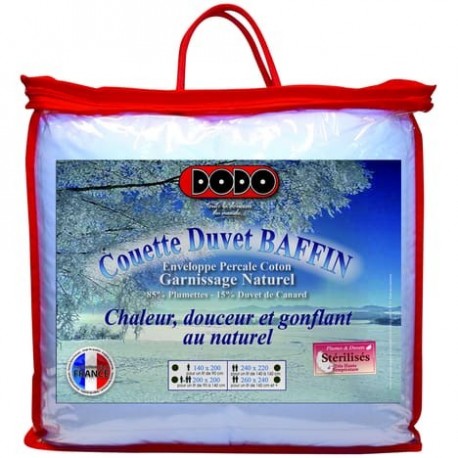 DODO Couette chaude 85% plumettes 15% duvet 260x240cm
