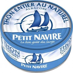 Petit Navire Thon Entier Au Naturel Albacore 190g (lot de 5)