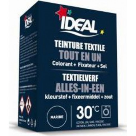 Ideal Teinture textile Tout en un Bleu marine 230g