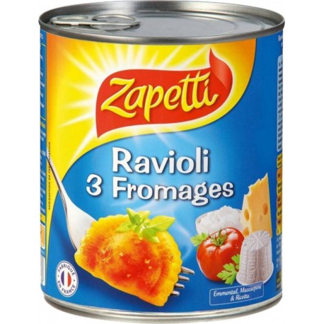 Zapetti Ravioli Aux 3 Fromages 800g (lot de 6)