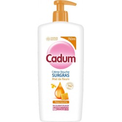 CADUM SURGRAS GEL DOUCHE GEL PEAU SECHE HUILE D'AMANDE DOUCE & MIEL DE FLEURS BIO MIEL 750ML 1CT