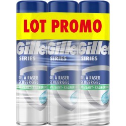Gillette Gel à raser apaisant 3x200ml 600ml