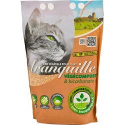 TRANQUILLE Litière végétale Végécompost & bicarbonate 4L