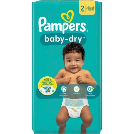 PAMPERS BABY DRY GT Taille 2 X58