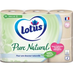 LOTUS PURE NATURAL x6 rouleaux