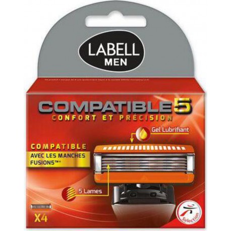 LABELL MEN RECH.LAMES COMP.X4 x4 lames