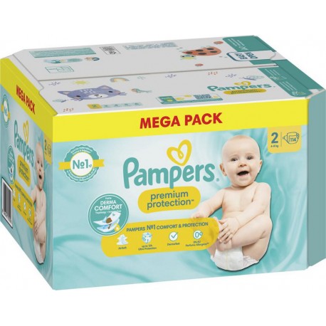 PAMPERS X114 MEGA T2 PREMIUM PROT