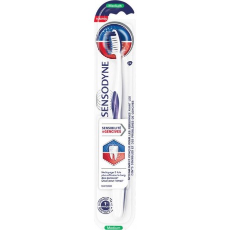 SENSODYNE BAD SENS&GENC MEDIUM brosse à dents