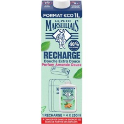Le Petit Marseillais Eco-recharge douche Lait amande 1L