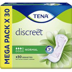 Tena Serviettes Discreet Lady Megapack Normal x30 paquet 30 - méga pack