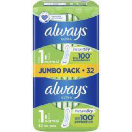 Always Serviettes normal 32 pièces paquet 32 serviettes - 116g