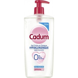 CADUM Gel Corps et Cheveux Hypoallergenique Sans Sulfate 750ml