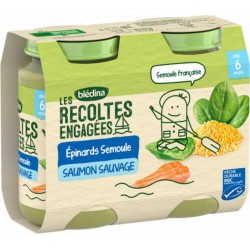 BLEDINA SAUMON SEMOULE 2x200g 400g
