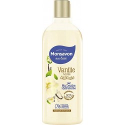 Monsavon Au Lait Douche Vanille Toute Délicate 300ml (lot de 4)