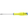 Facom Tournevis PROTWIST PZ0 pour vis cruciformes Pozidriv lame rondes FLUO Facom AND0X75F