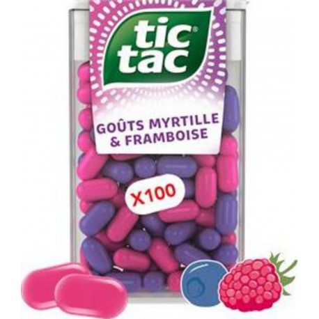 Tic Tac Bonbons 49g Framboise myrtille