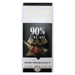 Lindt Excellence Noir Prodigieux 90% Cacao (lot de 6)