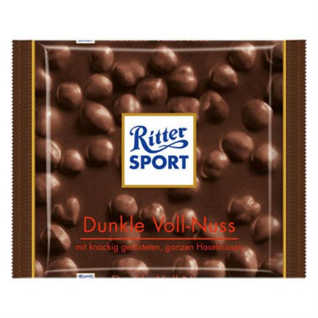 Ritter Sport Noir Noisettes Entières (lot de 6)