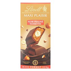 Lindt Maxi Plaisir Noir Praliné Noisettes (lot de 6)