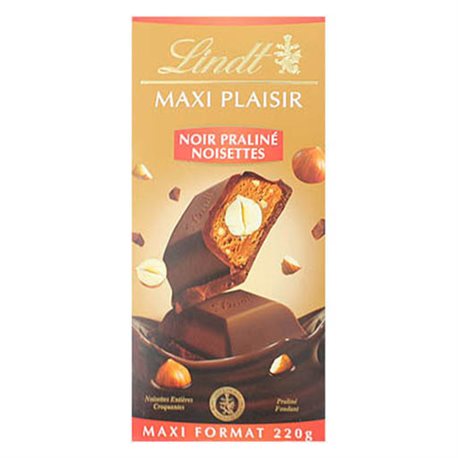 Lindt Maxi Plaisir Noir Praliné Noisettes (lot de 6)