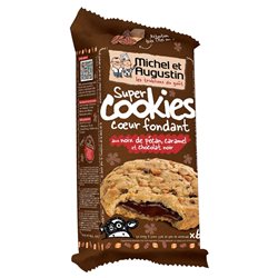 Michel et Augustin Super Cookies Chocolat Noir Noix Pecan Caramel (lot de 10 x 3 paquets)