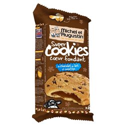 Michel et Augustin Super Cookies Chocolat au Lait Noisettes (lot de 10 x 3 paquets)