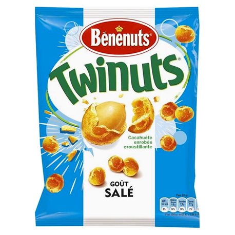 Bénénuts Twinuts Goût Salé 150g (lot de 10 x 3 paquets)