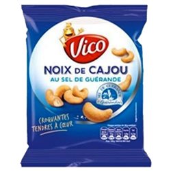 Vico Noix De Cajou Sel Guérande 100g (lot de 10 x 6 paquets)