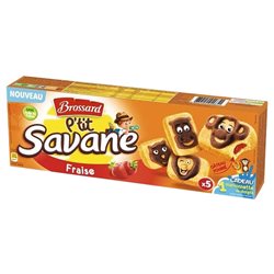 Brossard Ptit Savane Fraise 150g (lot de 10 x 3 paquets)