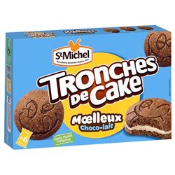 St Michel Tronches de Cake Moelleux Choco-lait 175g (lot de 10 x 3 paquets)