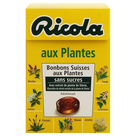 Ricola Aux Plantes (lot de 10 x 6 boîtes)
