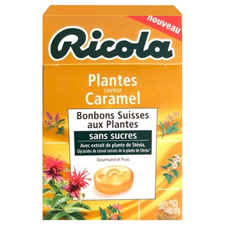 Ricola Plantes Saveur Caramel (lot de 10 x 6 boîtes)