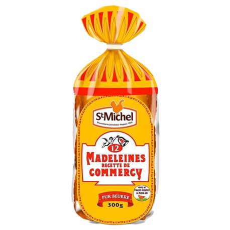 St Michel Madeleines de Commercy Pur Beurre 300g (lot de 10 x 3 sachets)