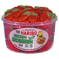 Haribo Fraises Géantes (lot de 6)