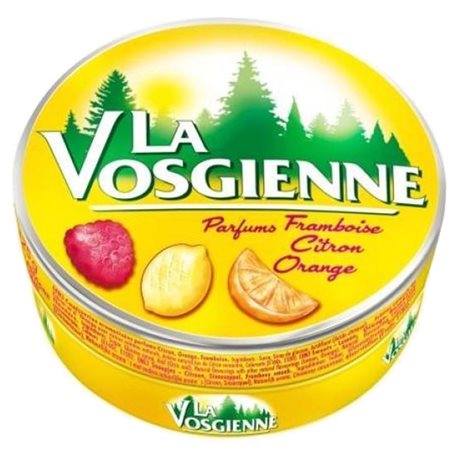 La Vosgienne Framboise Citron Orange 125g (lot de 10 x 3 boîtes)