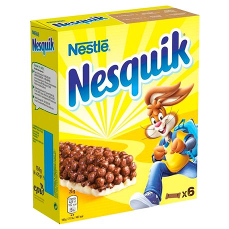 Nesquik Barre Céréales au Lait 150g (lot de 10 x 3 boîtes)