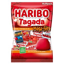 Haribo Méga-Fête La Fraise Tagadingo (lot de 6)