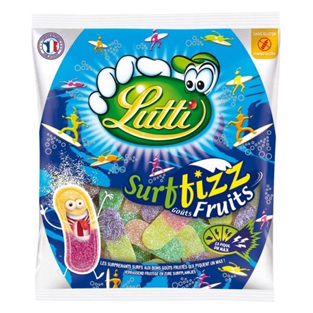 Lutti Surffizz Fruits 200g (lot de 8)
