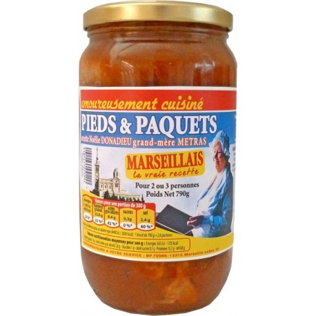 METRAS Pieds paquets Marseillais Tripier en Provence 790g