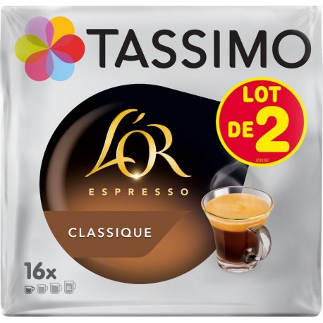 TASSIMO L’OR ESPRESSO Classique LOT 2x16 208g