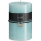 NC Bougie Cylindrique 120h En Paraffine Azur 10x10x15 Cm