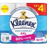 XXL KLEENEX Papier Toilette Soin Complet les 18 rouleaux