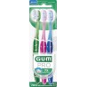 GUM Brosse à Dents Pro Medium lot de 3 brosses à dents