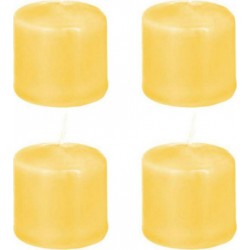 NC Lot De 4 Bougies Votives basic 3cm Jaune