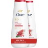 DOVE Gel Douche Soin Vivifiant à la Grenade et Hibiscus lot de 2 flacons de 400ml