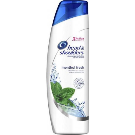 Head & Shoulders Shampooing Antipelliculaire Menthol Fresh 280ml (lot de 4)