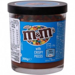 M&M’s Pâte à Tartiner Chocolat aux pépites de M&M’s 200g (carton de 6)