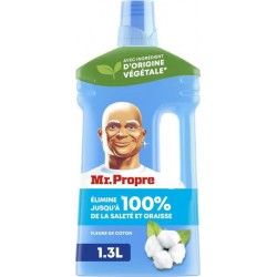 Mr. Propre Nettoyant Sol aux Fleurs de Coton 1.3L (lot de 2)